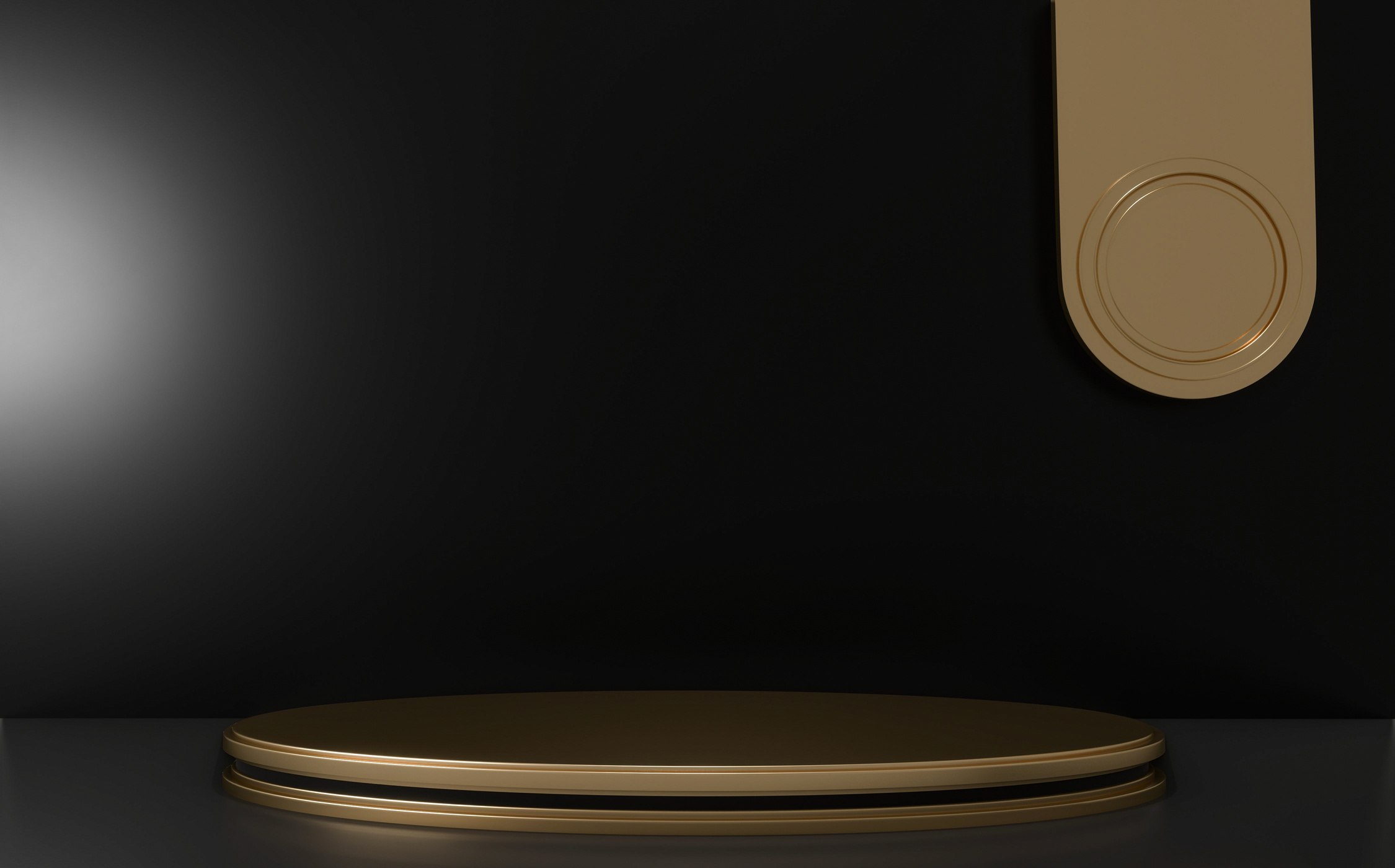 Black and Golden Luxury Podium  China Style for Product. 